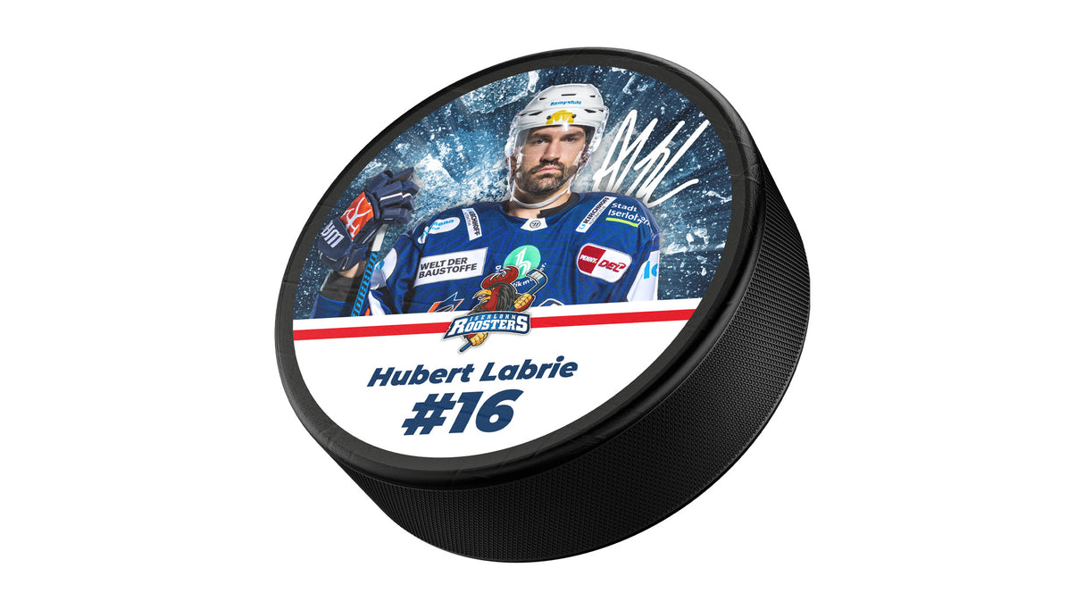 Pucks, Pins & Magnete-Produkt, „Playerpuck - Labrie“, in Größe Default Title, Farbe nan, – Motiv von Iserlohn Roosters